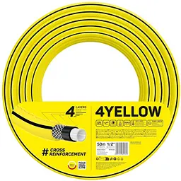 Шланг садовый Cellfast 4Yellow термостойкий 4 слоя, до 20 бар, 1/2'' 50 м (10-502)