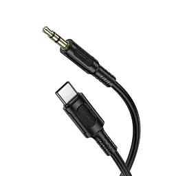 Аудіокабель BOROFONE BL25B Nice digital audio conversion cable Type-C Чорний - мініатюра 3