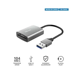 Зчитувач флеш-карт Trust Dalyx Fast USB 3.2 Card reader (24135) - мініатюра 10