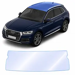 Антигравійна захисна бронеплівка за лекалами для Audi Q5 FY 2017-2020 - зона даху