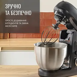 Кухонна машина Tefal Bake Partner 1100Вт чорний - мініатюра 9