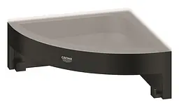Полиця для душу кутова з утримувачем Grohe QuickFix Start Cube 411062430, Чорний матовий - мініатюра 2