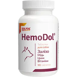 Вітамінно-мінеральна добавка Dolfos HemoDol при анемії 90 таблеток