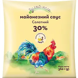 Майонезний соус Гуляй-поле Салатний 30% 340 г
