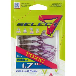 Силікон Select Toxic 1.7" 888 FE (8 шт/уп) - мініатюра 2