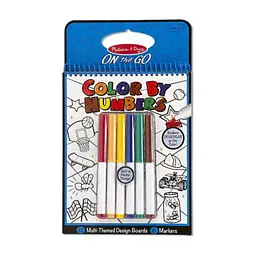 Набор для творчества Melissa & Doug Цветное окрашивание по номерам голубое (MD5378)