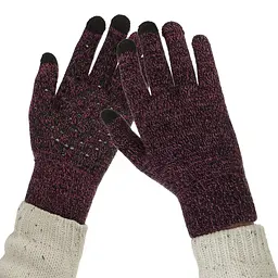 Рукавички для сенсорних екранів ArmorStandart Melange Purple/Black size XL (ARM59872) - мініатюра 4