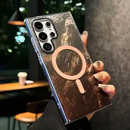 Чохол TPU Shiny Mountain (MagFit) для Samsung Galaxy S24 Ultra Chocolate - мініатюра 2