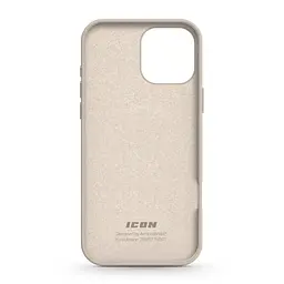Силиконовый чехол для Apple iPhone 16 Pro Max, ICON2 Case, бежевый, противоударный, панель, защита всего корпуса, матовая поверхность Soft Touch, выступает над дисплеем, совместим с защитными стеклами и пленками, с микрофиброй, ArmorStandart (ARM79640) - мініатюра 2
