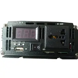 Автоінвертор UPS 12 V-220 V 3200 W з функцією заряджання акумулятора, перетворювач напруги WimpeX 12 V-220 V 3200 Вт - мініатюра 4