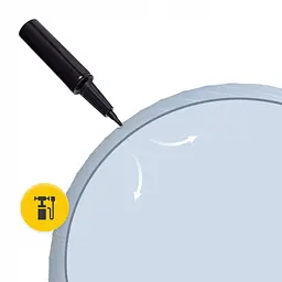 М'яч для фітнесу (фітбол) 4FIZJO 55 см Anti-Burst Grey (P-5905973404747) - мініатюра 2