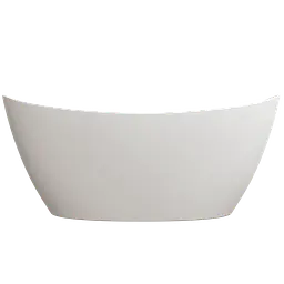Ванна окремостояча матова Amidicon Capri 170x77 з литого каменю CAPRI_170_MAT, Білий матовий - мініатюра 10