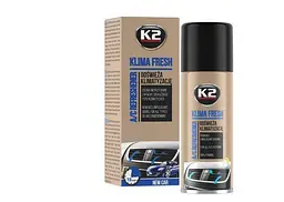 Очисник кондиціонеру антибактеріальний аерозольний K2 Klima Fresh New car 150мл K222NC