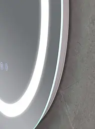 Дзеркало Mixxus PLAIN MC02-60-CASE з LED Touch, Anti-fog, димером, рег. яскравості, годинником (MI6661) - мініатюра 3