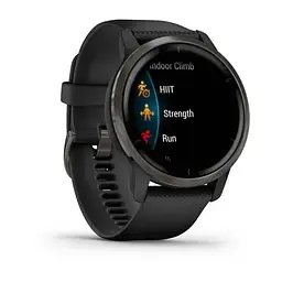 Смарт-годинник Garmin Venu 2 Slate Stainless Steel Bezel with Black Case and Silicone Band (010-02430-11/01) - мініатюра 3
