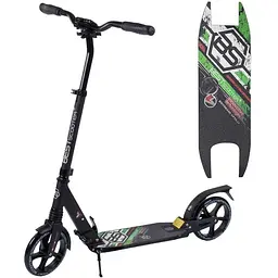 Самокат Best Scooter 84х14х33 см Чорно-зелений 000231537