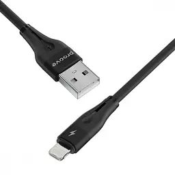 Кабель Proove Soft Silicone USB to Lightning 2.4A (1m) black - мініатюра 3