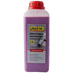 Грунтовка акрилова Unifix 1 кг x 1:4 концентрат з індикатором