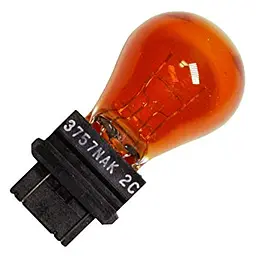 Галогенова лампа OSRAM 3757AK P27/7W 12V W2,5x16q Amber 10X5 - мініатюра 3