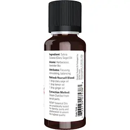 Ефірна олія шавлії мускатної Now Foods Clary Sage Oil 30 мл - мініатюра 3