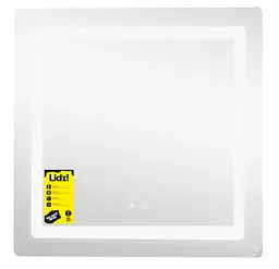 Дзеркало Lidz Kubis (KU2) 700х700 мм, прямокутне, з LED-підсвічуванням Touch LDKU70070049288 - мініатюра 3
