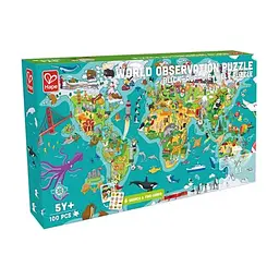 Пазл Hape гра Карта світу 105 елементів (E1626)