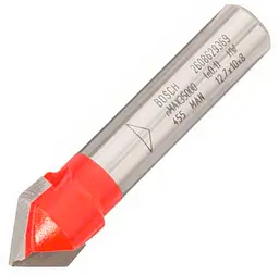 Фреза V-подібна пазова Bosch 8 мм, 12,7×10×44,5 мм 90