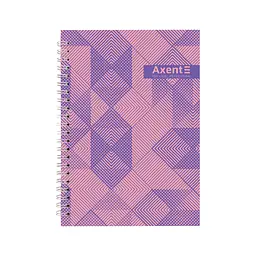 Блокнот Axent на спіралі А5 96 аркушів, клітинка, тверда обкладинка №36 (8032-36-A)