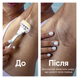 Станок для гоління жіночий Venus Pro ComfortGlide Coconut з 3 змінними картриджами - мініатюра 6