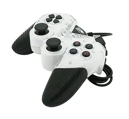 Геймпад USB джойстик ПК Voltronic DualShock USB908 White-Black