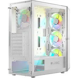 Корпус LogicConcept PORTOS MESH+GLASS ARGB White без БП (AT-PORTOS-20-0000000-0002) - мініатюра 9