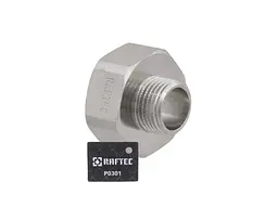 Перехідник RAFTEC 1"В - 1/2"З ВЗ, DN25х15, нікель, P0301 - мініатюра 3