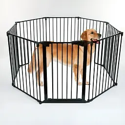 Розбірний вольєр-манеж для собак і цуценят OYPLA Pets Black - мініатюра 2