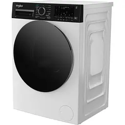 Whirlpool Пральна машина фронтальна, 8кг, 1400, C, 55см, дисплей, пара, інвертор, люк чорний, білий - мініатюра 5