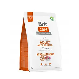 Сухий корм Brit Care Dog Hypoallergenic Adult Medium Breed для собак середніх порід, гіпоалергенний з ягням 3 кг (арт.172215/559022)
