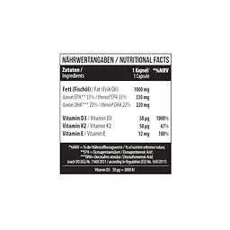 Омега-3 з Вітамінами Д-3 та К-2 Omega 3 D3+K2 - 60 софтгель MST Nutrition - мініатюра 4