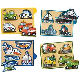 Набір пазлів Melissa&Doug Машини, 4 шт. (MD4791)