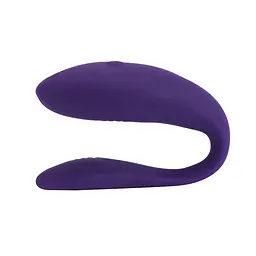 Недорогий вібратор для пар We-Vibe Unite Purple, однокнопковий пульт ДК - мініатюра 3