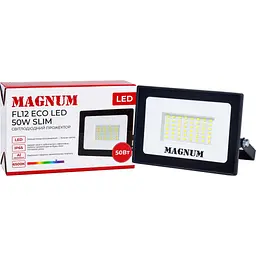 Прожектор MAGNUM FL12 ECO LED 50Вт slim 6500К IP65 (90018085) - мініатюра 4