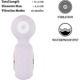 Мінівібратор Beau coeur Celoro Mini Wand - мініатюра 9