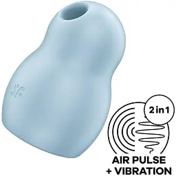 Вакуумний стимулятор Satisfyer Pro To Go 1 Blue - мініатюра 3
