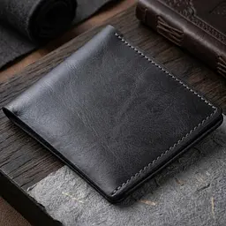 Горизонтальне портмоне в гладкій шкірі без застібки Grande Pelle 11311 чорне - мініатюра 4