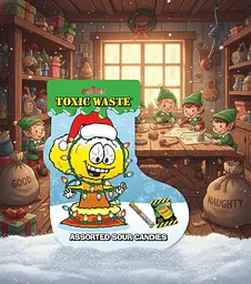 Кислі цукерки Toxic Waste Christmas Stocking 70г - мініатюра 3