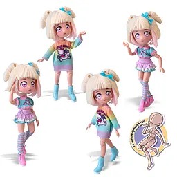 Дитяча лялька "Стильна Цукерка-єдиноріг" 4SF Manga Dolls HKTF2000 серії "Hello Kitty" - мініатюра 4
