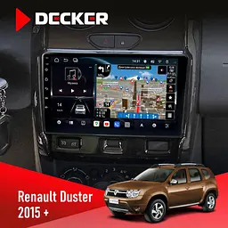 Штатна магнітола Renault Duster 2015-2022 Decker D9-011 4x64, DSP, 4G, 360 Decker (НФ-00006273)