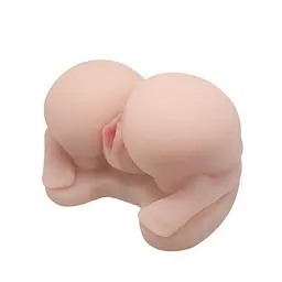 Мастурбатор з вібрацією Baile Soft And Smooth Pussy Ass Hole (тілесний) - мініатюра 2