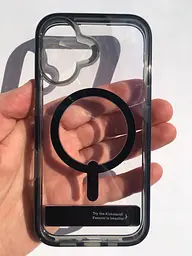 Чохол протиударний з підставкою ZAGG Gear4 Crystal Palace MagSafe для iPhone 16 Прозорий + Black - мініатюра 3