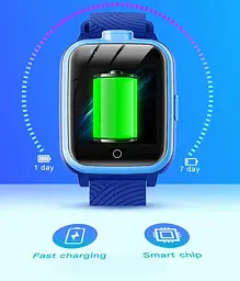 Дитячий смарт годинник Lemfo T13 з GPS / Wi-Fi / LBS геолокацією, відеодзвінками, подвійною HD камерою, SOS та вологозахистом IP67 Рожевий - мініатюра 9