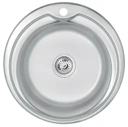 Кухонна мийка Brinex 510-D 0.8 мм, врізна BRIN510SAT08