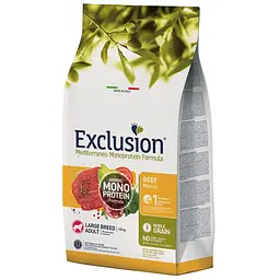 Корм Exclusion Adult Beef Large Breed для дорослих собак великих порід з яловичиною 12 кг